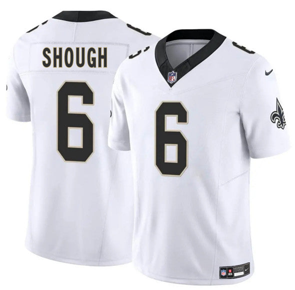 Tyler Shough New Orleans Saints white jersey