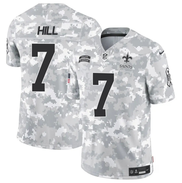 Taysom Hill Arctic New Orleans Saints camo Salute To Service jersey