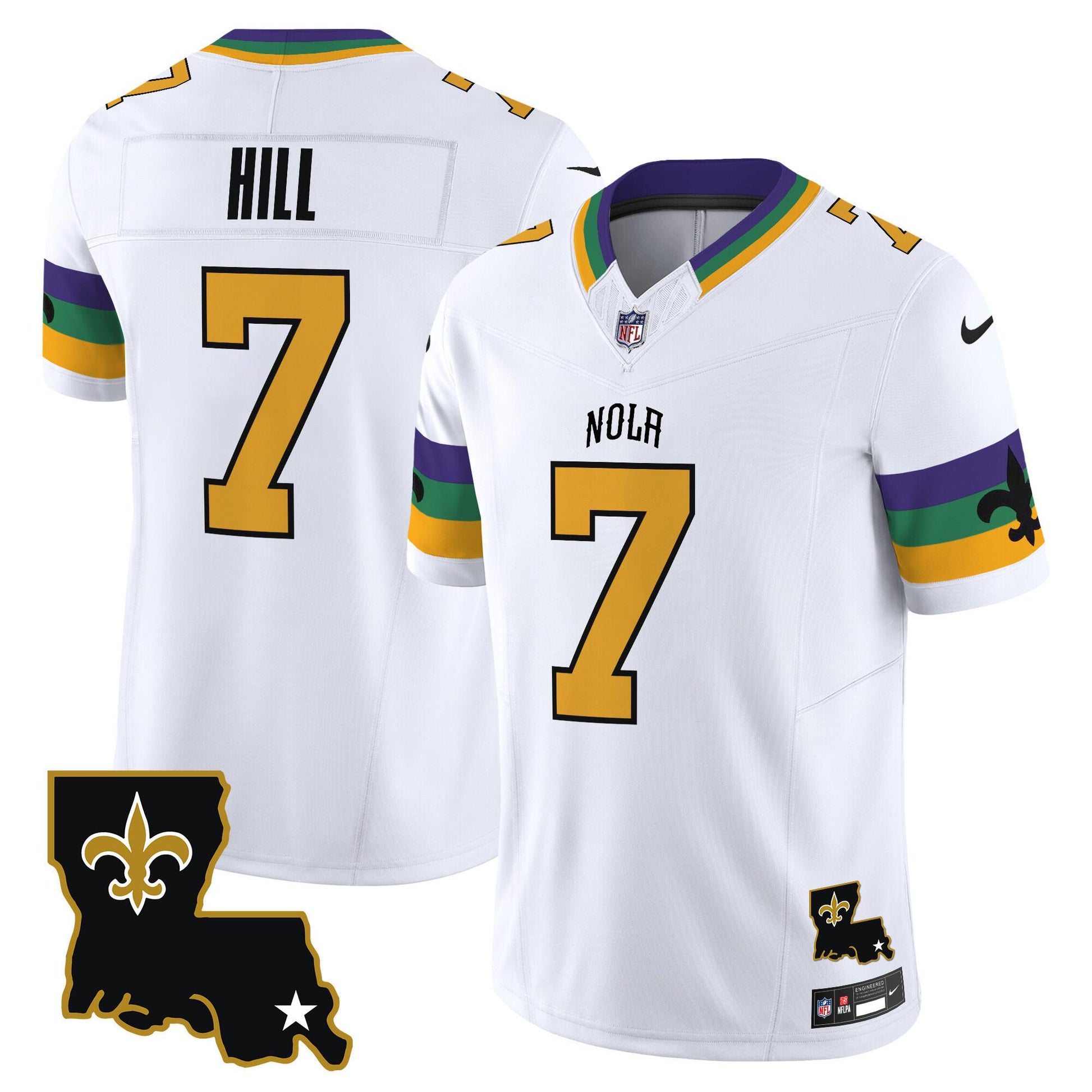 Taysom Hill New Orleans Saints white jersey
