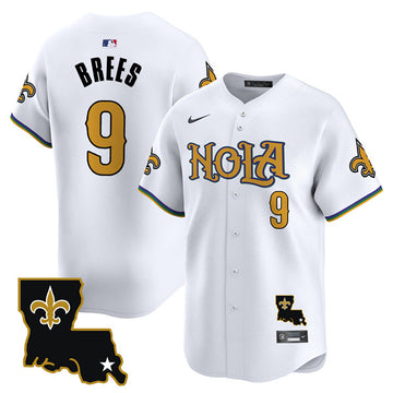 Drew Brees New Orleans Saints white jersey