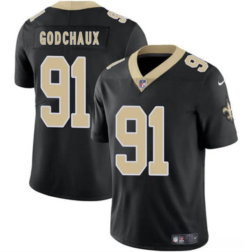Davon Godchaux New Orleans Saints black jersey