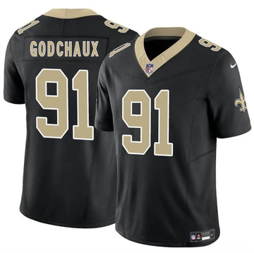Davon Godchaux New Orleans Saints black jersey
