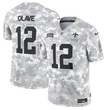 Custom New Orleans Saints camo Salute To Service jersey