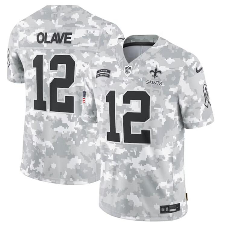 Custom New Orleans Saints camo Salute To Service jersey
