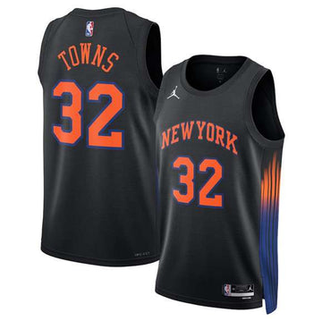 Karl-Anthony Towns New York Knicks black jersey