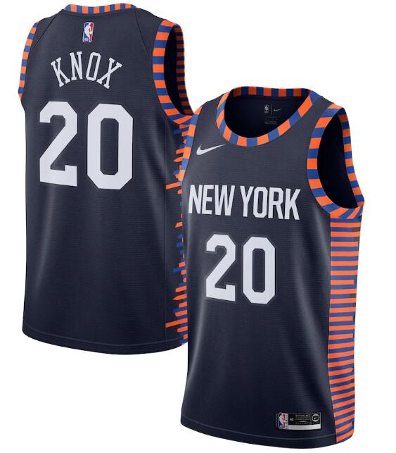 New York Knicks navy City Edition jersey