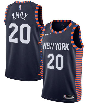 New York Knicks navy City Edition jersey