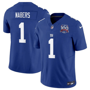 Malik Nabers New York Giants blue jersey