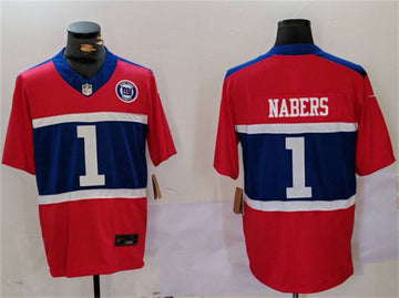 Malik Nabers New York Giants red jersey