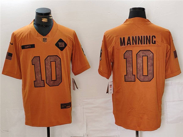 Eli Manning New York Giants brown Salute To Service jersey