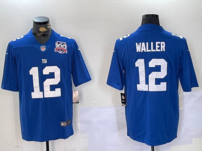 Darren Waller New York Giants blue jersey