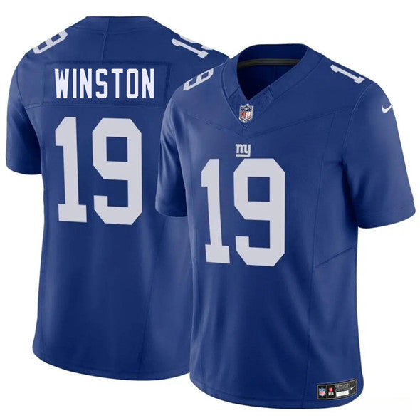 Jameis Winston New York Giants blue jersey