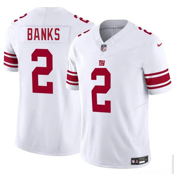 Deonte Banks New York Giants white jersey