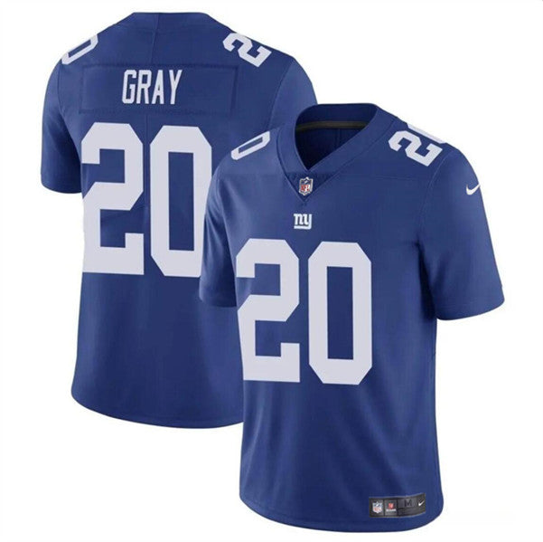Eric Gray New York Giants blue jersey