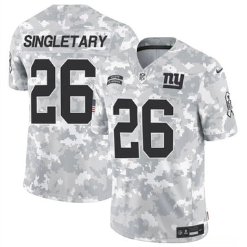 Devin Singletary New York Giants camo Salute To Service jersey
