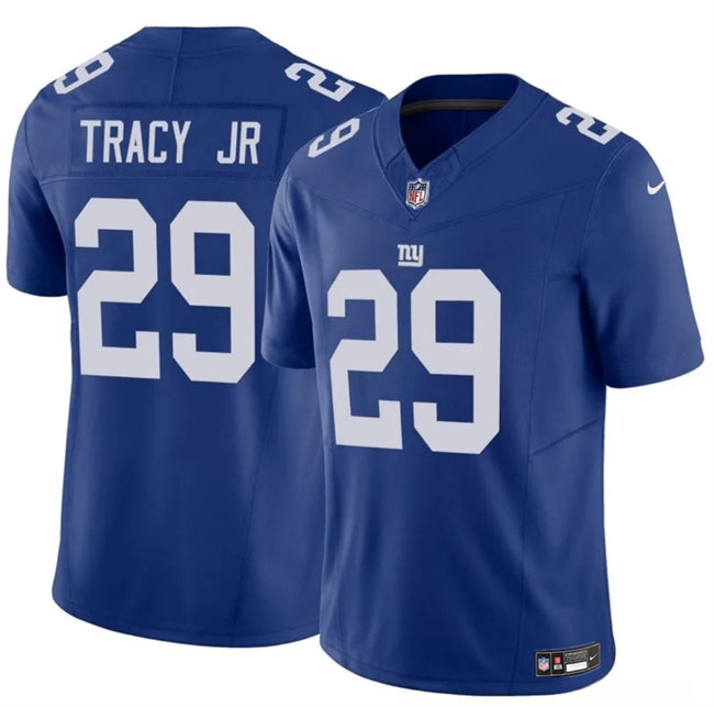 Tyrone Tracy Jr New York Giants blue jersey