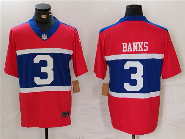 Deonte Banks Century New York Giants red Alternate jersey