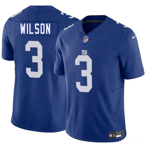 Russell Wilson New York Giants blue FUSE jersey