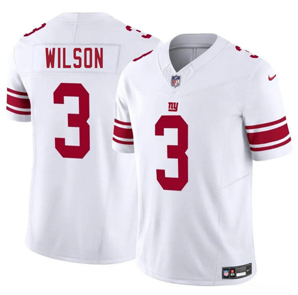 Russell Wilson New York Giants white FUSE jersey