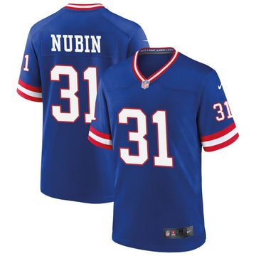 Tyler Nubin New York Giants royal Game jersey