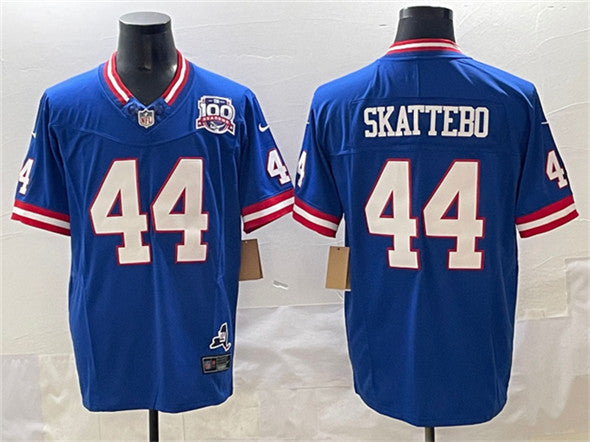 Cam Skattebo New York Giants royal jersey