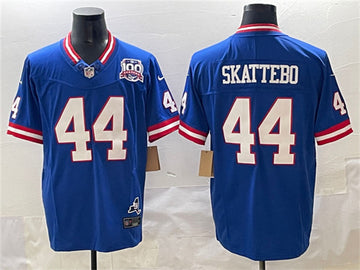 Cam Skattebo New York Giants royal jersey