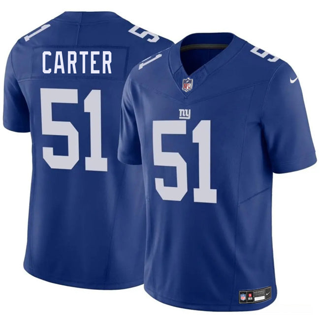 Abdul Carter New York Giants blue jersey