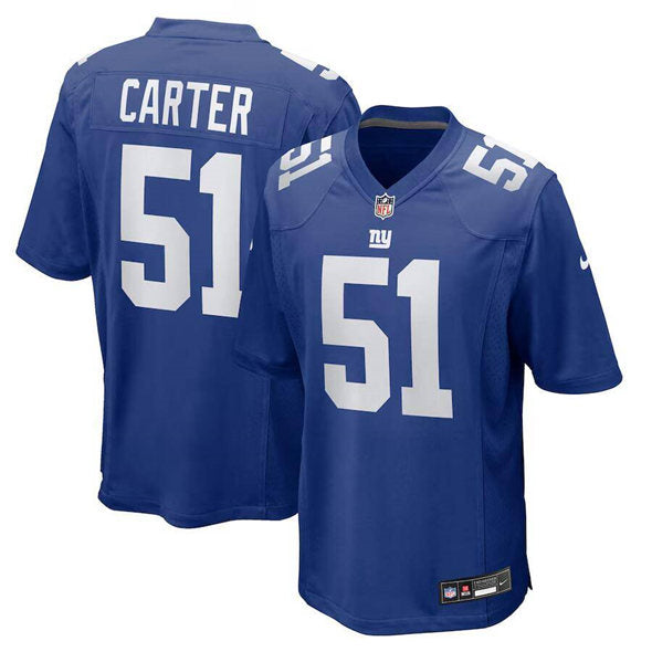 Abdul Carter New York Giants royal Game jersey