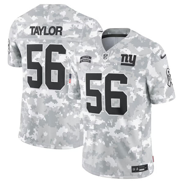 Lawrence Taylor Arctic New York Giants camo Salute To Service jersey
