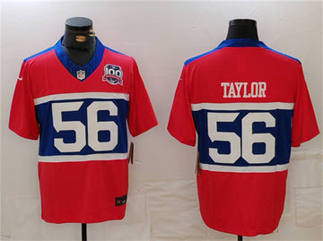 Lawrence Taylor Century New York Giants red jersey