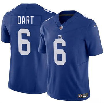 Jaxson Dart New York Giants blue jersey