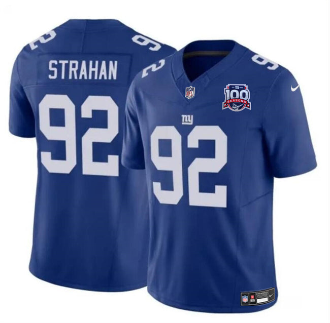 Michael Strahan New York Giants blue jersey