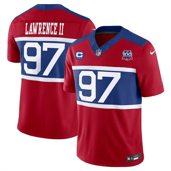 Dexter Lawrence II New York Giants red Alternate jersey
