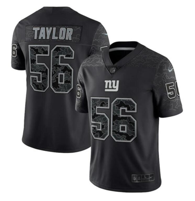 Custom New York Giants black jersey