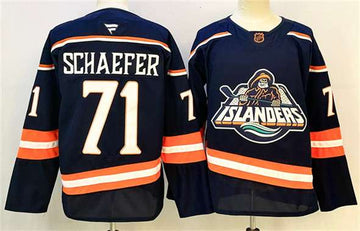 Matthew Schaefer New York Islanders navy jersey