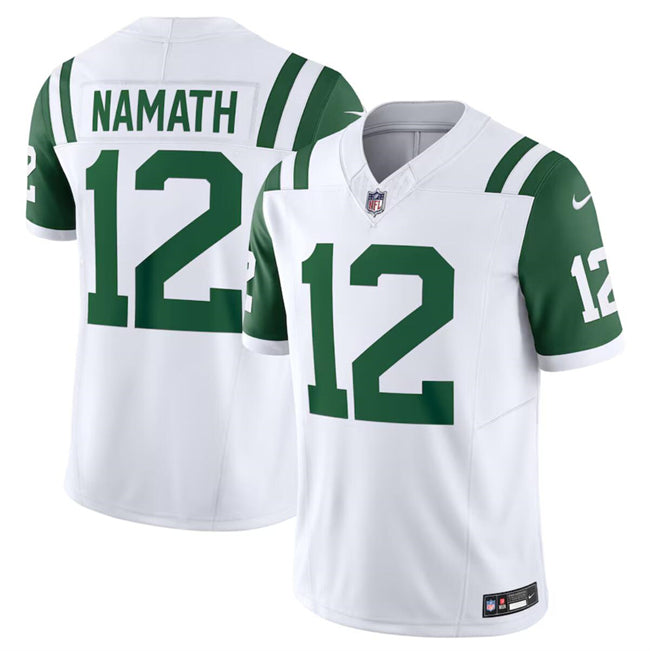 Joe Namath New York Jets white Alternate jersey