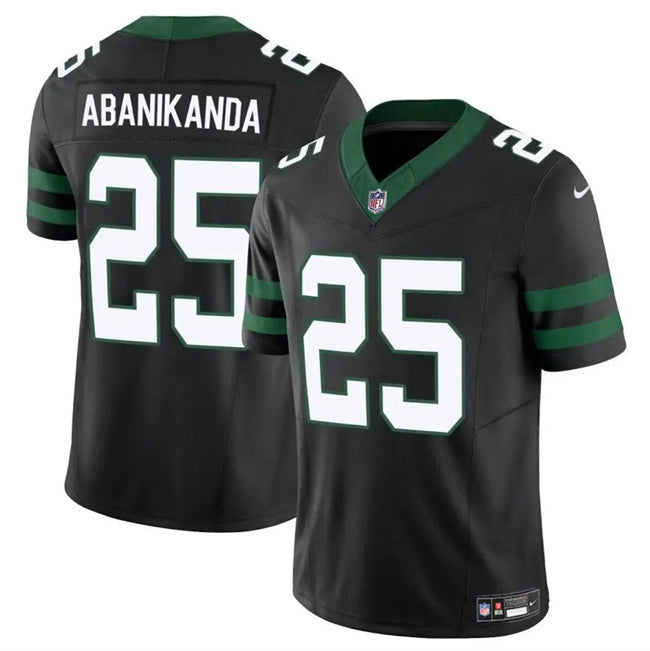 Israel Abanikanda New York Jets black jersey