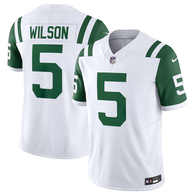 Garrett Wilson New York Jets white Alternate jersey