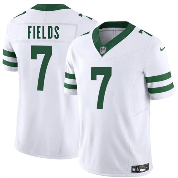 Justin Fields New York Jets white jersey