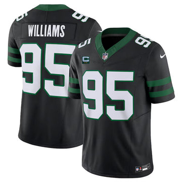 Quinnen Williams New York Jets black jersey