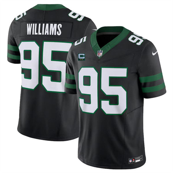 Quinnen Williams New York Jets black jersey