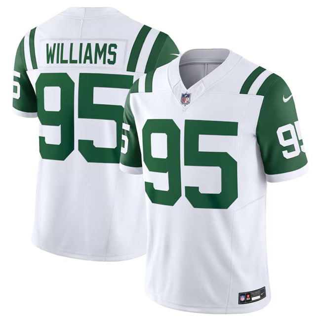 Quinnen Williams New York Jets white Alternate jersey