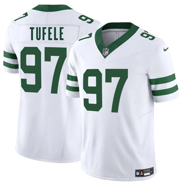Jay Tufele New York Jets white FUSE jersey