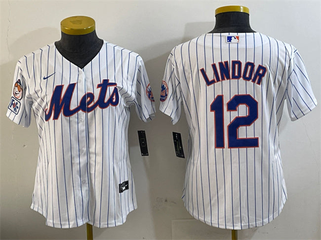 Francisco Lindor New York Mets white jersey