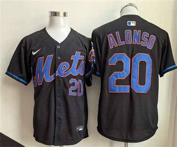Pete Alonso New York Mets black jersey