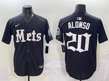 Pete Alonso New York Mets black jersey