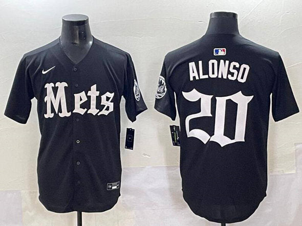 Pete Alonso New York Mets black jersey