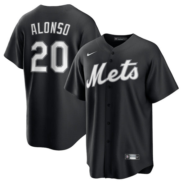 Pete Alonso New York Mets black Lights Out jersey