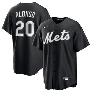 Pete Alonso New York Mets black Lights Out jersey