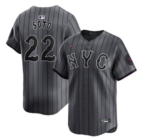 Juan Soto New York Mets gray City Connect jersey